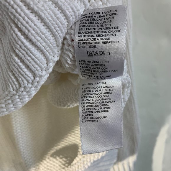 Daily Ritual Crew Long Sleeve Sweater Side Slits - Picture 6 of 9